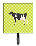 Holstein Cow Green Leash or Key Holder Wall Hooks, Key Hooks Holder, Coat Rack Wall Mount, Coat Hooks, Hooks for Hanging Keys, Towels, Aprons, Leashes