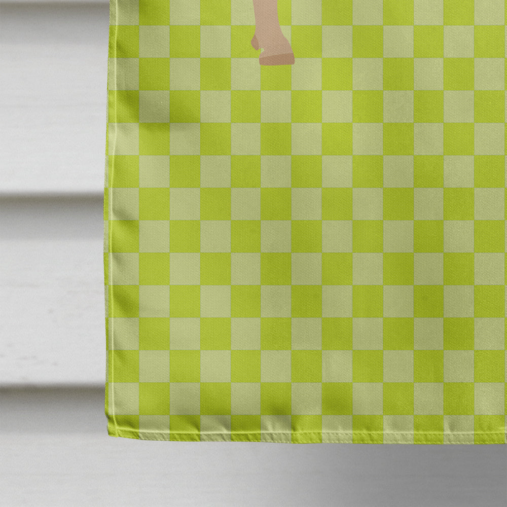 Charolais Cow Green House Flag 28x40 Porch Sleeve Pole Decorative Outside Yard Banner Artwork Wall Hanging, Polyester
