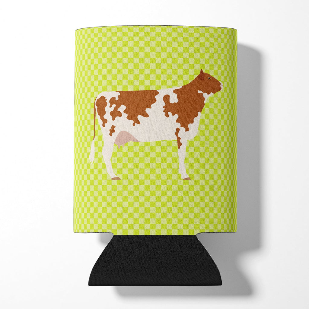 Ayrshire Cow Green Can or Bottle Hugger Cooler Sleeve for Standard 12 oz Cans, Insulated Foam Beer & Soda Can Hugger Reusable