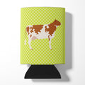 Ayrshire Cow Green Can or Bottle Hugger Cooler Sleeve for Standard 12 oz Cans, Insulated Foam Beer & Soda Can Hugger Reusable