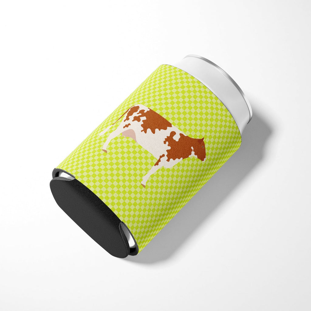 Ayrshire Cow Green Can or Bottle Hugger Cooler Sleeve for Standard 12 oz Cans, Insulated Foam Beer & Soda Can Hugger Reusable