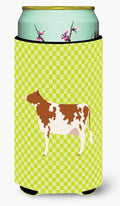 Ayrshire Cow Green Tall Boy Hugger Can Cooler Sleeve Machine Washable Drink Collapsible Insulator Beverage Insulated Holder