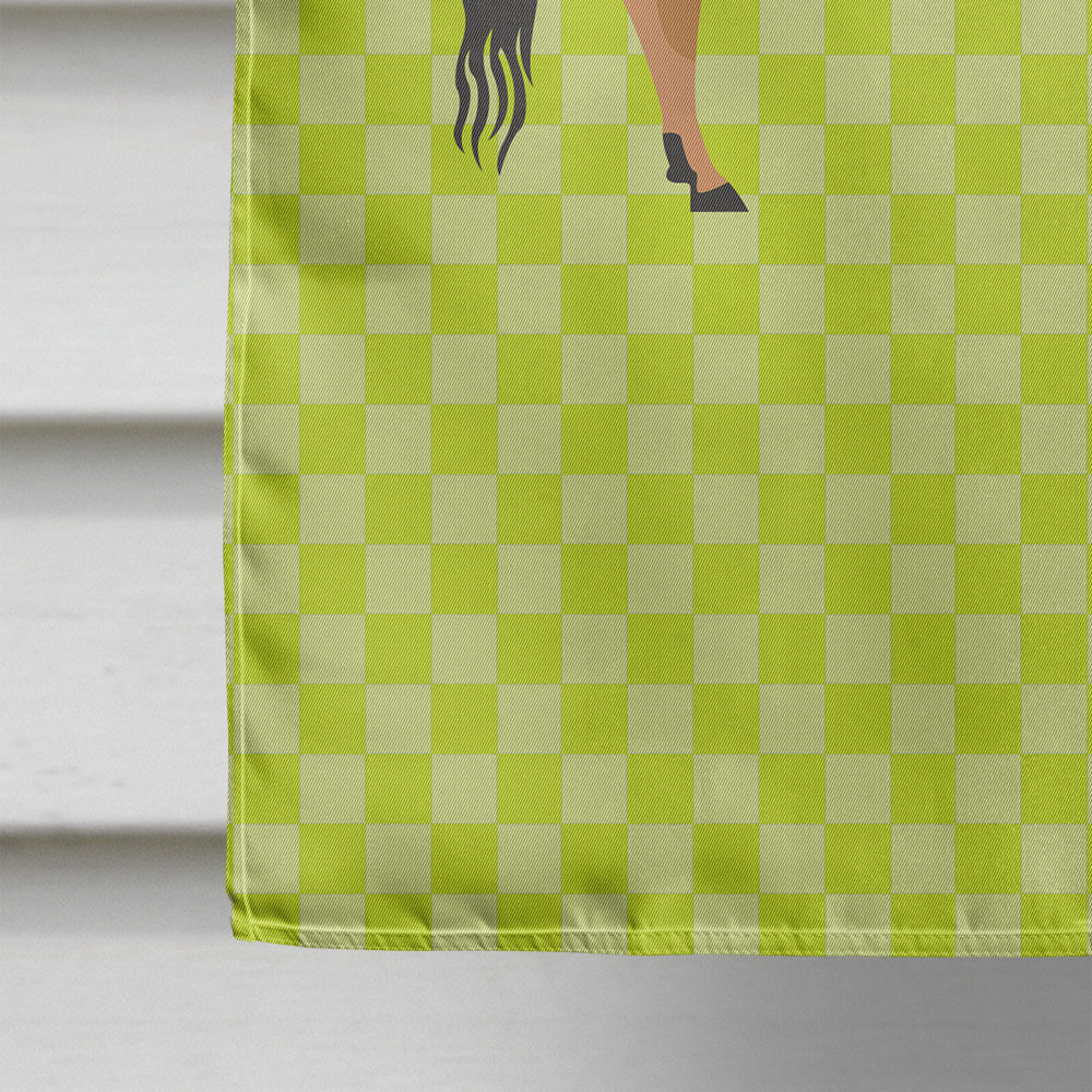 Jersey Cow Green House Flag 28x40 Porch Sleeve Pole Decorative Outside Yard Banner Artwork Wall Hanging, Polyester