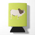 Malvi Cow Green Can or Bottle Hugger Cooler Sleeve for Standard 12 oz Cans, Insulated Foam Beer & Soda Can Hugger Reusable
