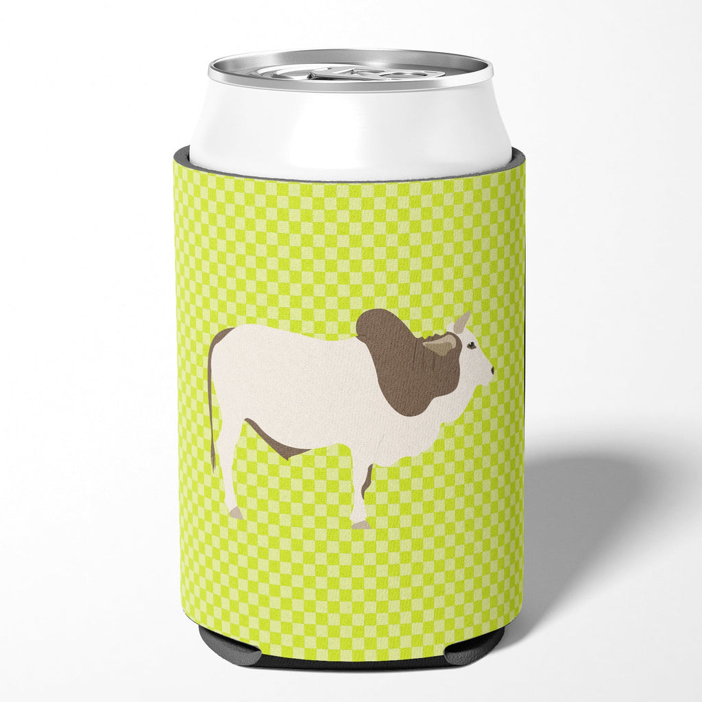 Malvi Cow Green Can or Bottle Hugger Cooler Sleeve for Standard 12 oz Cans, Insulated Foam Beer & Soda Can Hugger Reusable