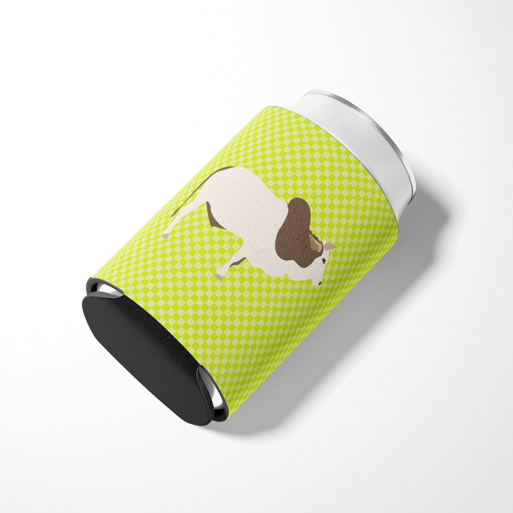 Malvi Cow Green Can or Bottle Hugger Cooler Sleeve for Standard 12 oz Cans, Insulated Foam Beer & Soda Can Hugger Reusable
