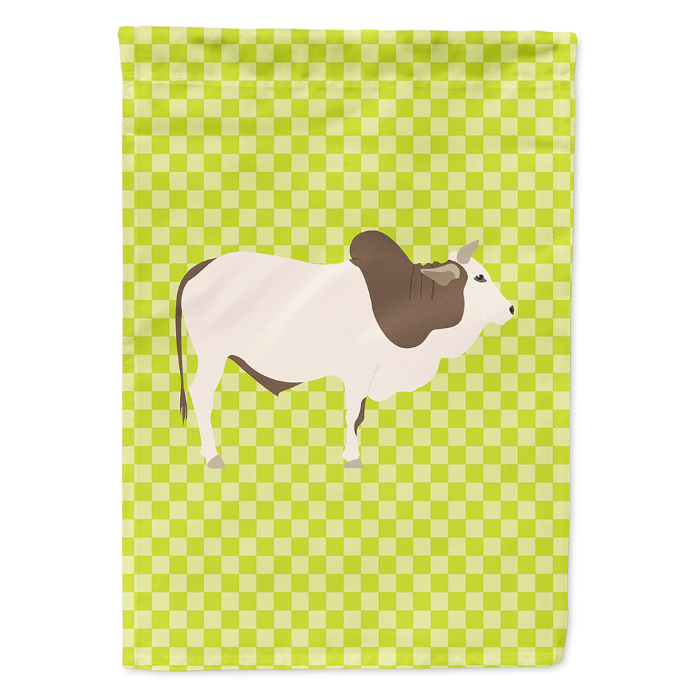 Malvi Cow Green House Flag 28x40 Porch Sleeve Pole Decorative Outside Yard Banner Artwork Wall Hanging, Polyester