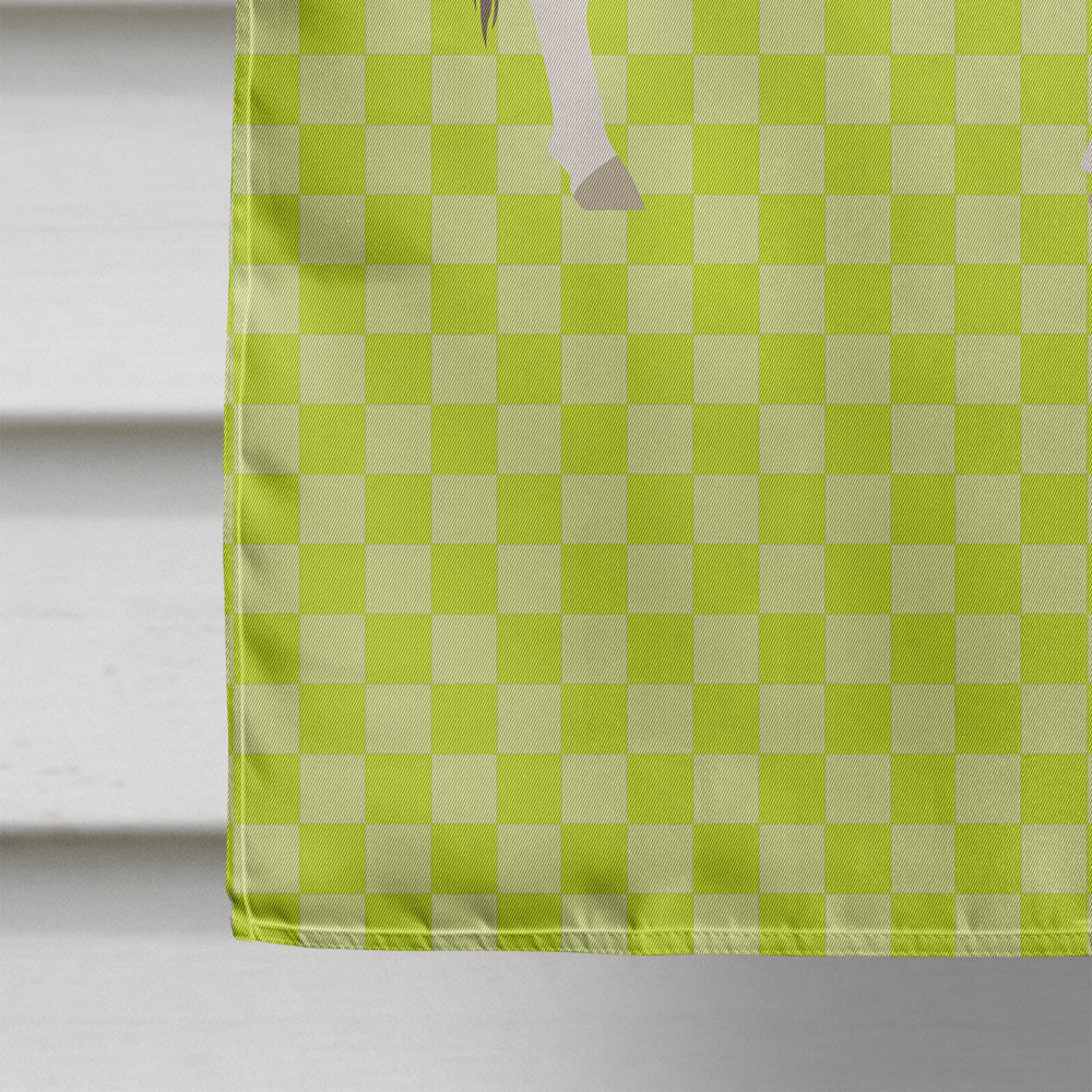 Malvi Cow Green House Flag 28x40 Porch Sleeve Pole Decorative Outside Yard Banner Artwork Wall Hanging, Polyester