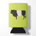 Belted Galloway Cow Green Can or Bottle Hugger Cooler Sleeve for Standard 12 oz Cans, Insulated Foam Beer & Soda Can Hugger Reusable