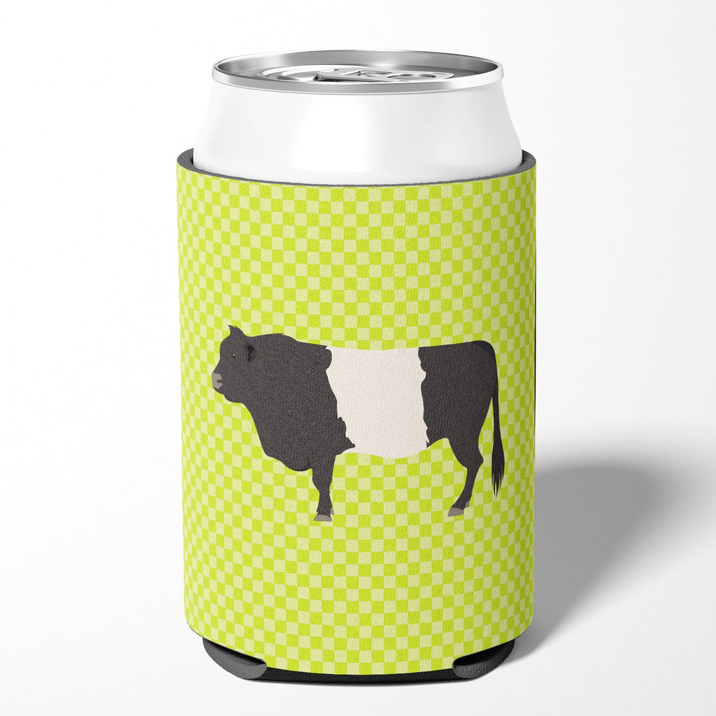 Belted Galloway Cow Green Can or Bottle Hugger Cooler Sleeve for Standard 12 oz Cans, Insulated Foam Beer & Soda Can Hugger Reusable