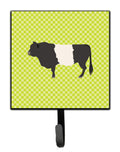 Belted Galloway Cow Green Leash or Key Holder Wall Hooks, Key Hooks Holder, Coat Rack Wall Mount, Coat Hooks, Hooks for Hanging Keys, Towels, Aprons, Leashes