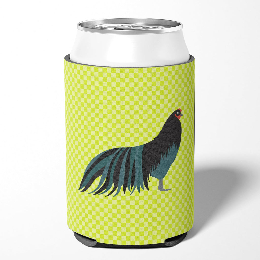 Sumatra Chicken Green Can or Bottle Hugger Cooler Sleeve for Standard 12 oz Cans, Insulated Foam Beer & Soda Can Hugger Reusable