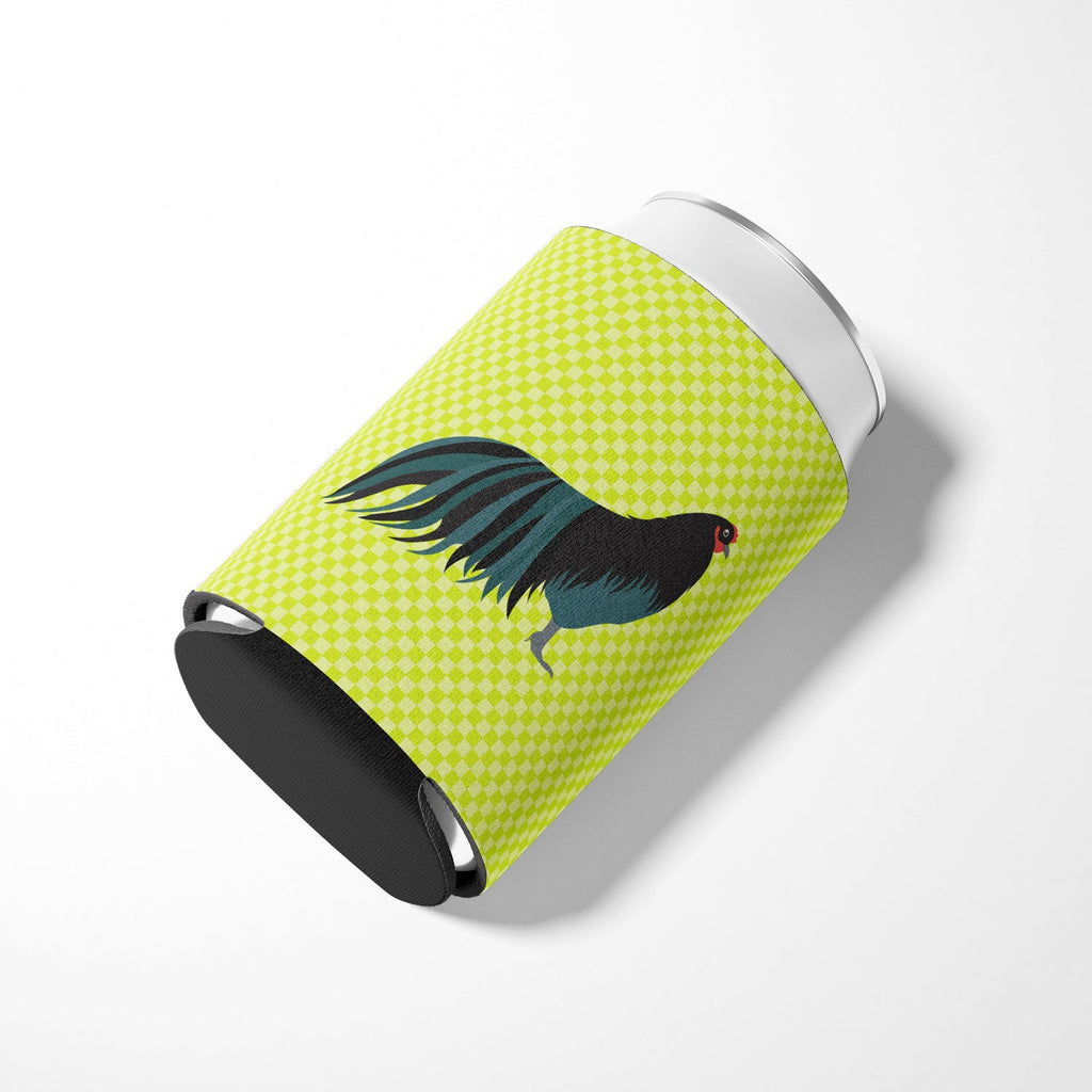 Sumatra Chicken Green Can or Bottle Hugger Cooler Sleeve for Standard 12 oz Cans, Insulated Foam Beer & Soda Can Hugger Reusable