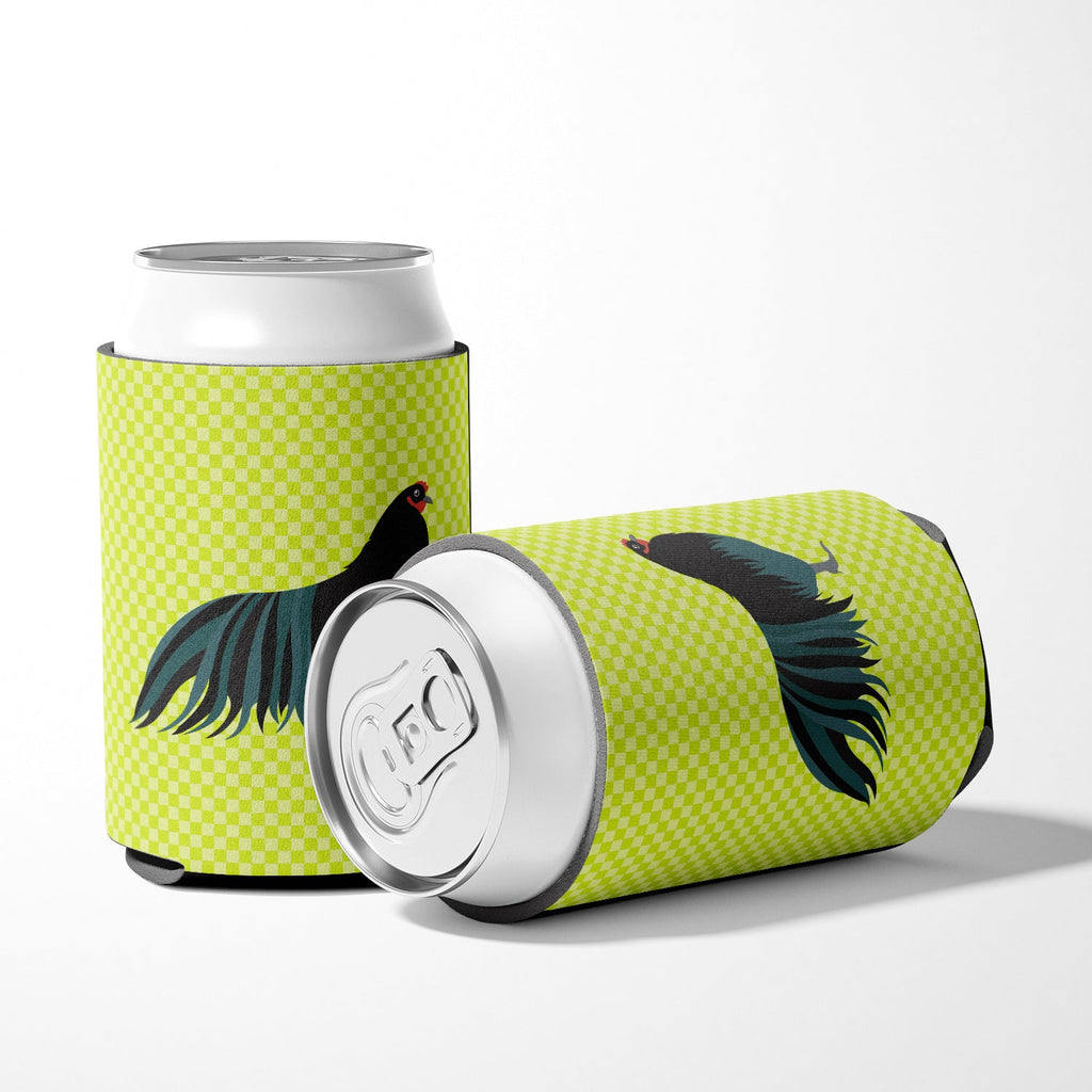 Sumatra Chicken Green Can or Bottle Hugger Cooler Sleeve for Standard 12 oz Cans, Insulated Foam Beer & Soda Can Hugger Reusable