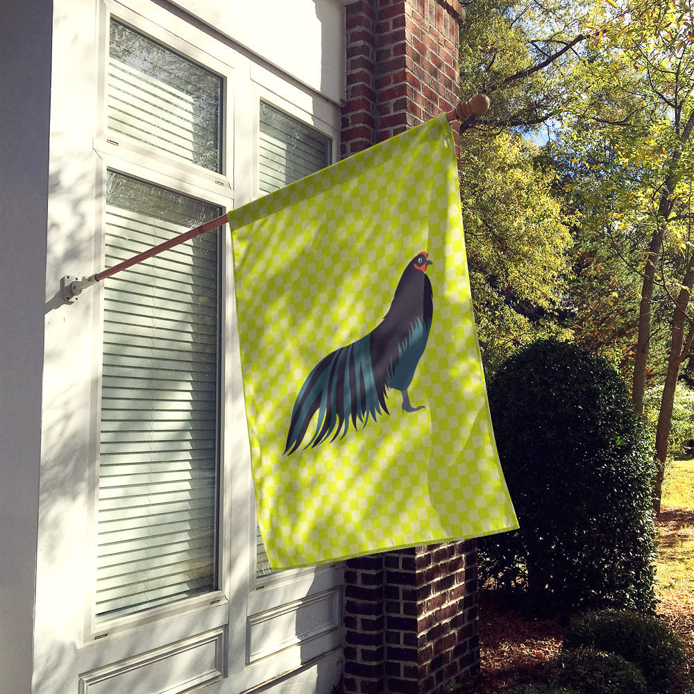 Sumatra Chicken Green House Flag 28x40 Porch Sleeve Pole Decorative Outside Yard Banner Artwork Wall Hanging, Polyester