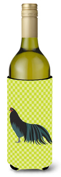 Sumatra Chicken Green Wine Bottle Hugger Gift Sleeve for Standard 750 ml Bottles, Insulated Reusable Also Fits Mini Shot & Pint Bottles