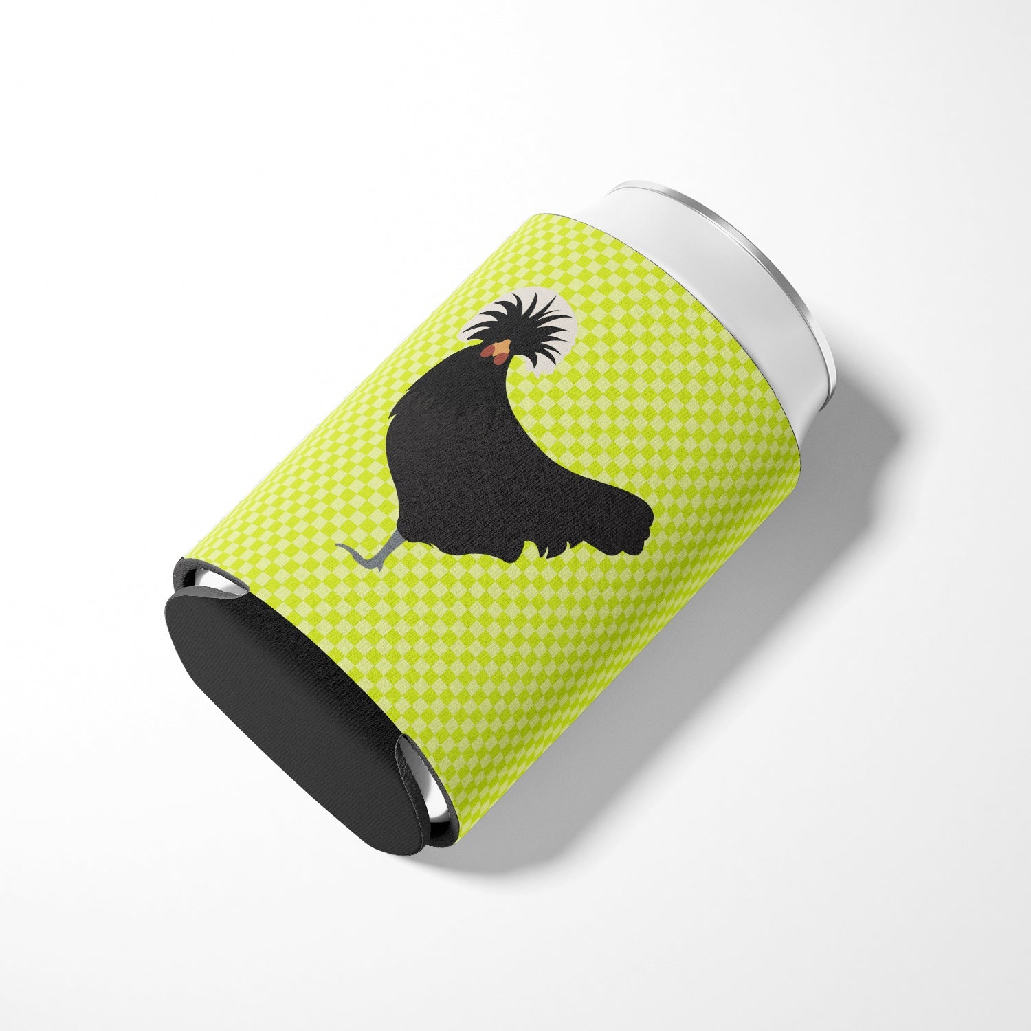 Polish Poland Chicken Green Can or Bottle Hugger Cooler Sleeve for Standard 12 oz Cans, Insulated Foam Beer & Soda Can Hugger Reusable