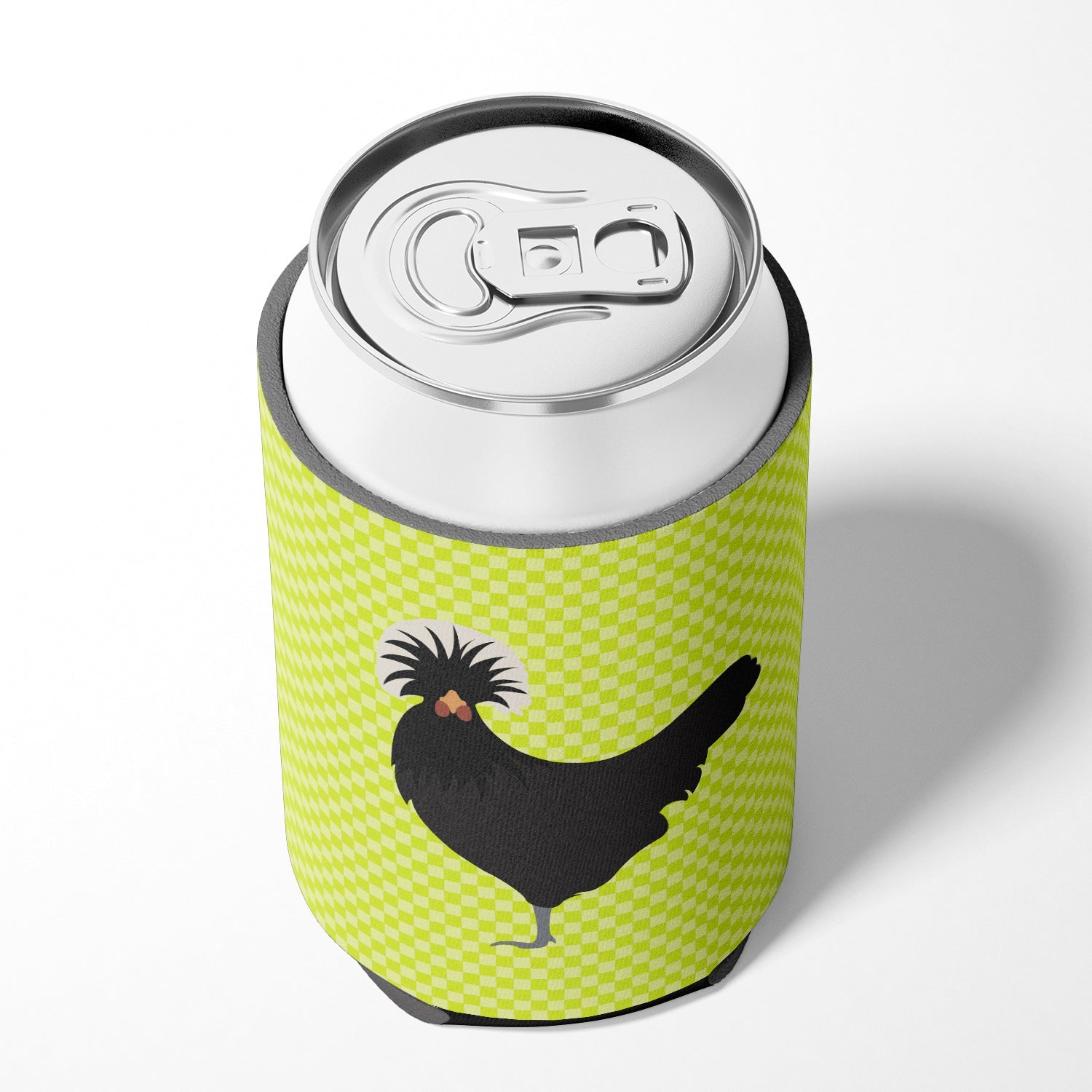 Polish Poland Chicken Green Can or Bottle Hugger Cooler Sleeve for Standard 12 oz Cans, Insulated Foam Beer & Soda Can Hugger Reusable