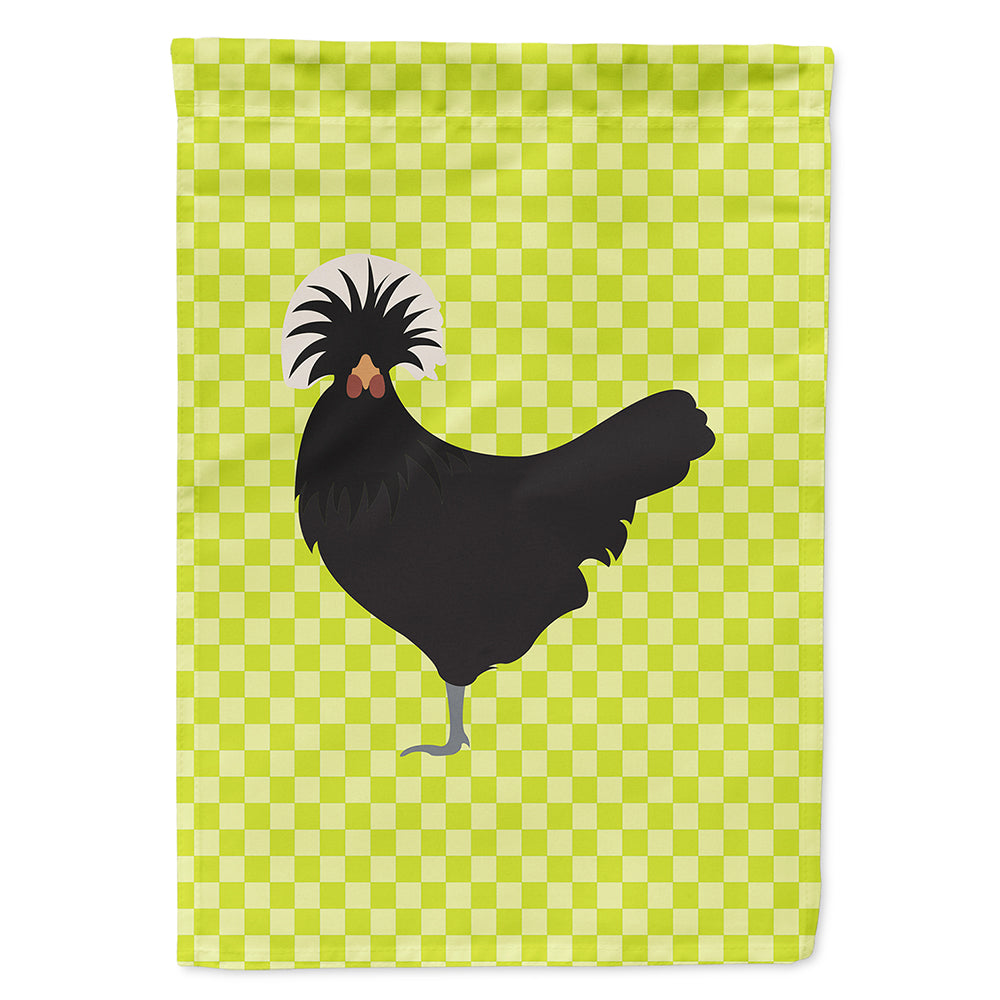 Polish Poland Chicken Green House Flag 28x40 Porch Sleeve Pole Decorative Outside Yard Banner Artwork Wall Hanging, Polyester