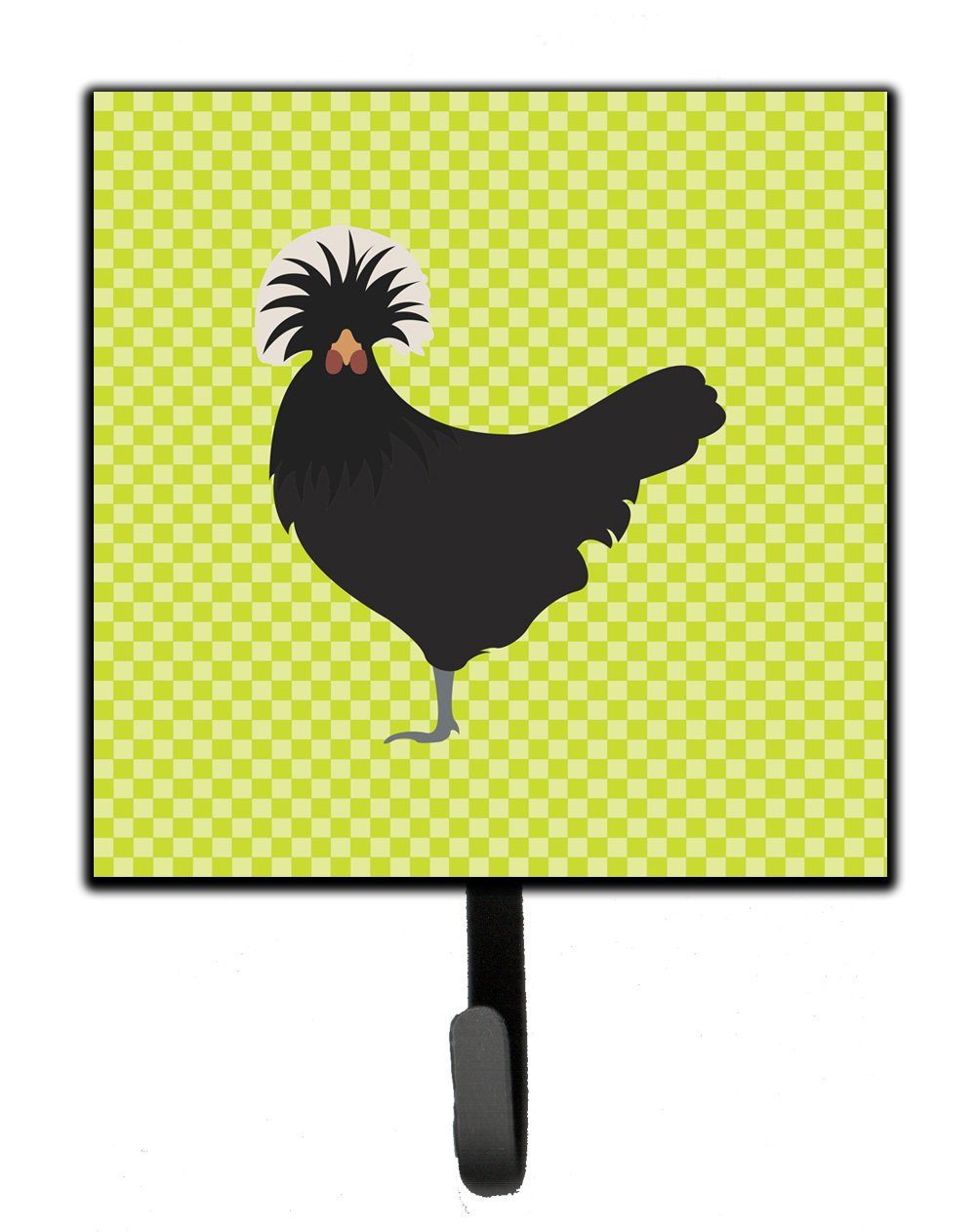 Polish Poland Chicken Green Leash or Key Holder Wall Hooks, Key Hooks Holder, Coat Rack Wall Mount, Coat Hooks, Hooks for Hanging Keys, Towels, Aprons, Leashes