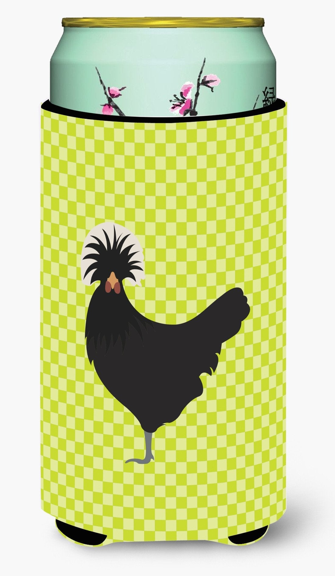 Polish Poland Chicken Green Tall Boy Hugger Can Cooler Sleeve Machine Washable Drink Collapsible Insulator Beverage Insulated Holder