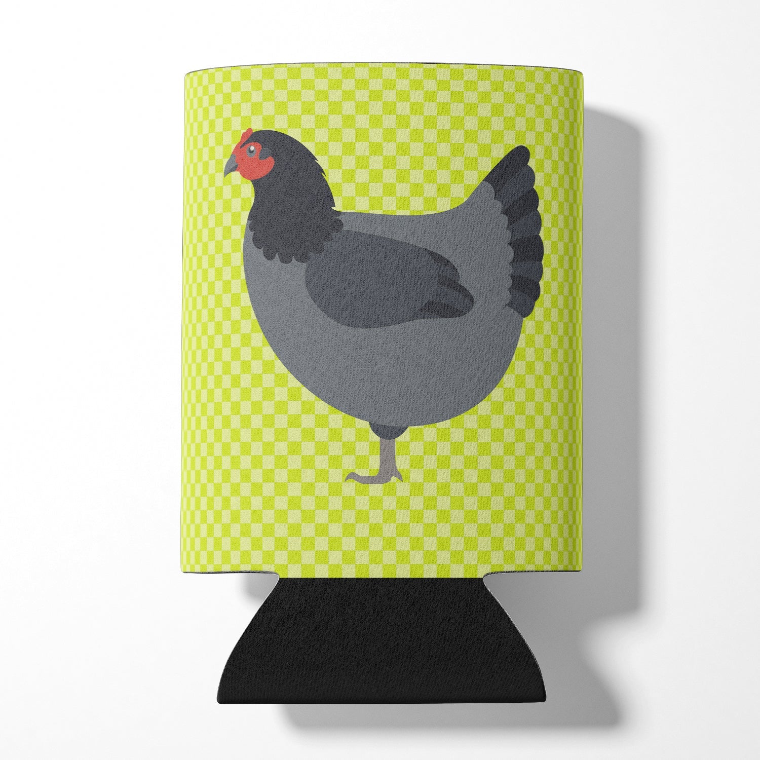 Jersey Giant Chicken Green Can or Bottle Hugger Cooler Sleeve for Standard 12 oz Cans, Insulated Foam Beer & Soda Can Hugger Reusable