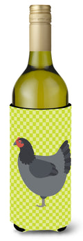 Jersey Giant Chicken Green Wine Bottle Hugger Gift Sleeve for Standard 750 ml Bottles, Insulated Reusable Also Fits Mini Shot & Pint Bottles