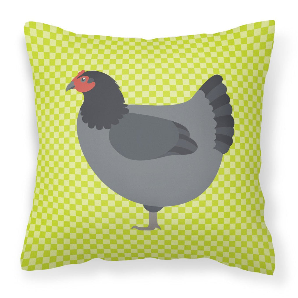 Jersey Giant Chicken Green Decorative Throw Pillow 18x18 Indoor Outdoor Accent Cushion, Fabric Cover with Insert for Sofa, Bed, Porch & Living Room