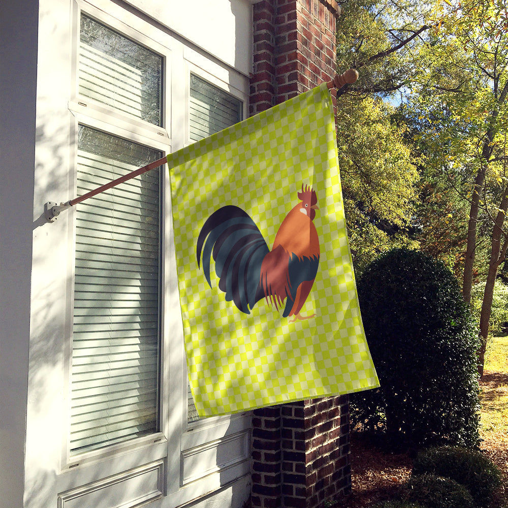 Dutch Bantam Chicken Green House Flag 28x40 Porch Sleeve Pole Decorative Outside Yard Banner Artwork Wall Hanging, Polyester