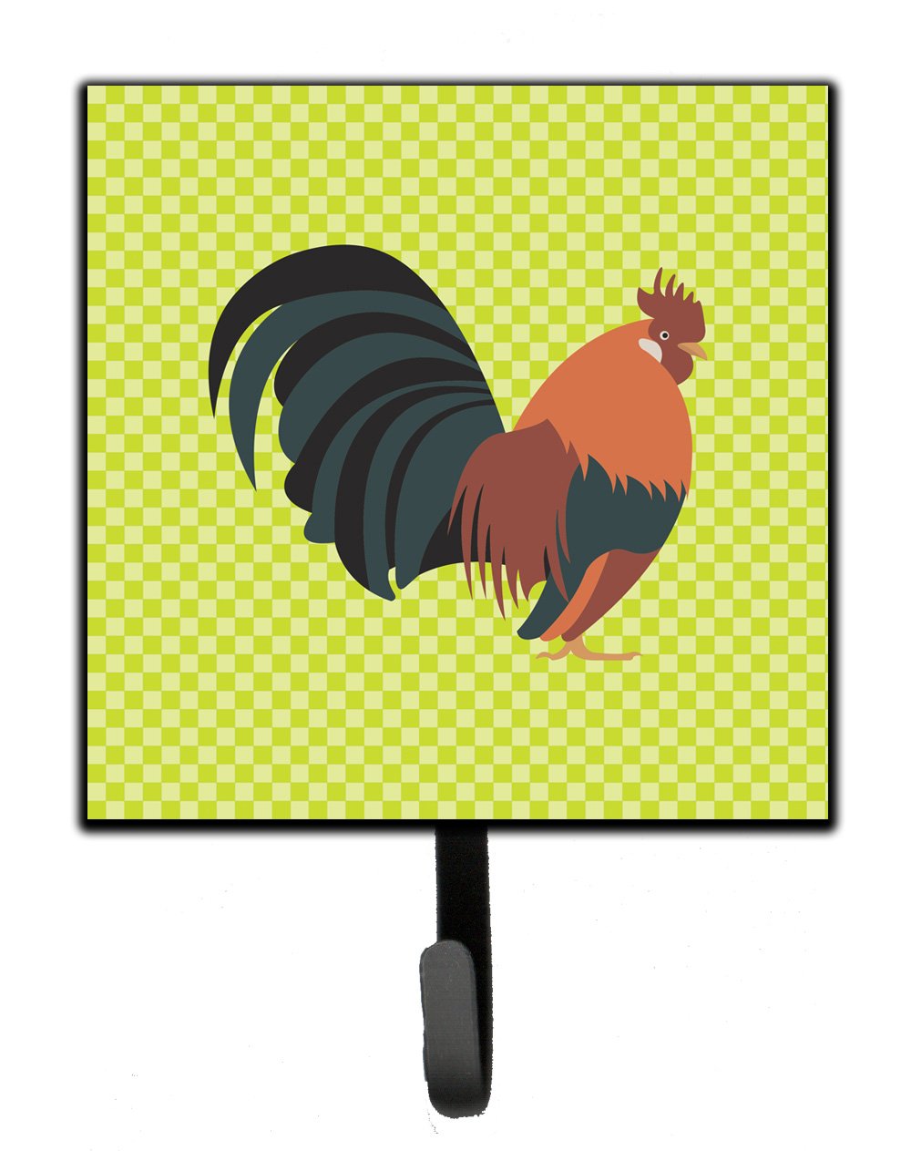 Dutch Bantam Chicken Green Leash or Key Holder Wall Hooks, Key Hooks Holder, Coat Rack Wall Mount, Coat Hooks, Hooks for Hanging Keys, Towels, Aprons, Leashes