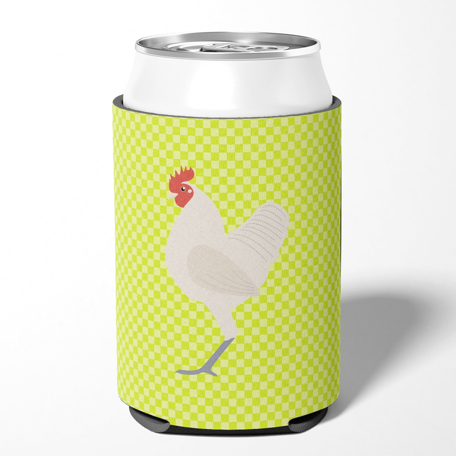 German Langshan Chicken Green Can or Bottle Hugger Cooler Sleeve for Standard 12 oz Cans, Insulated Foam Beer & Soda Can Hugger Reusable