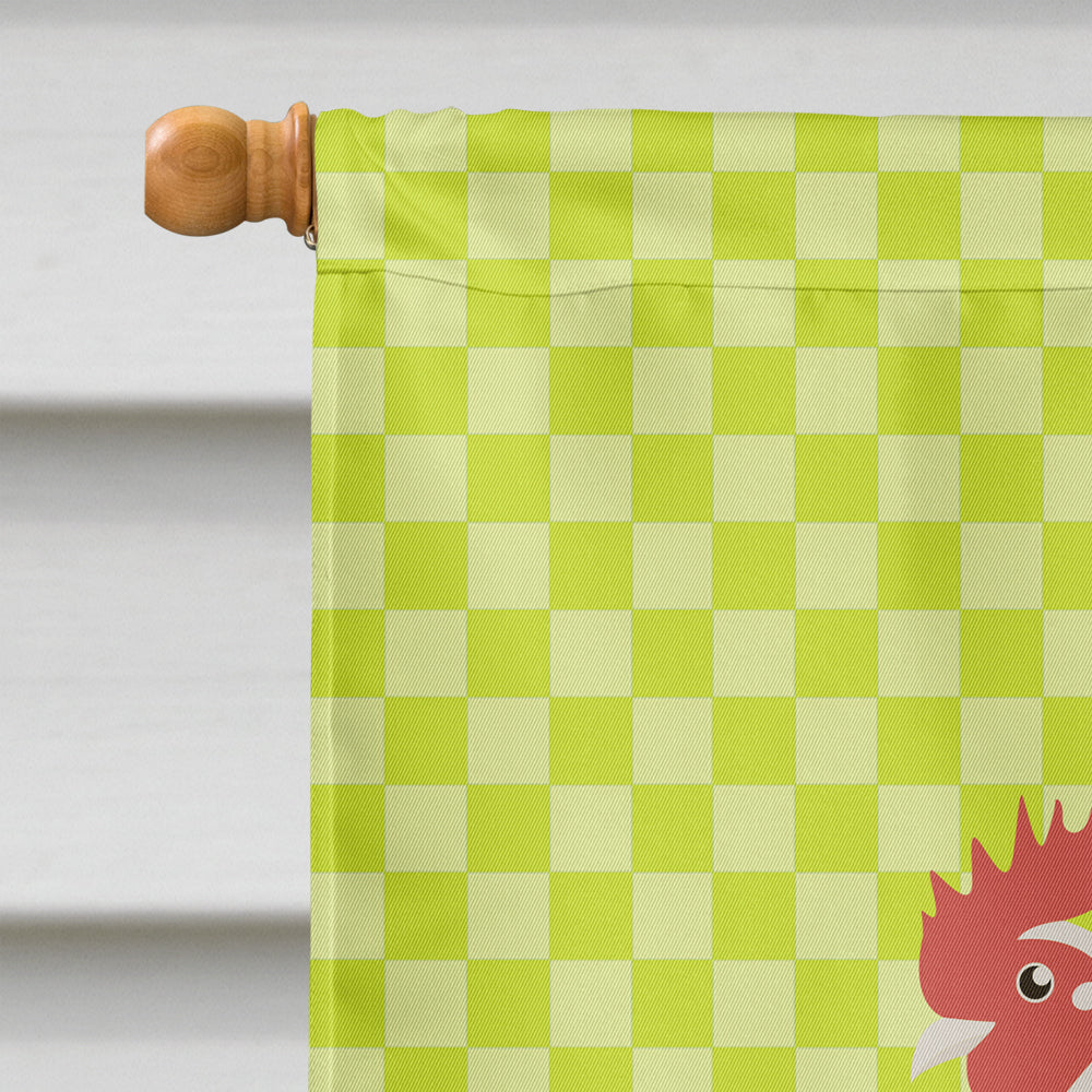 German Langshan Chicken Green House Flag 28x40 Porch Sleeve Pole Decorative Outside Yard Banner Artwork Wall Hanging, Polyester