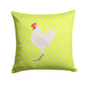 German Langshan Chicken Green Decorative Throw Pillow 14x14 Indoor Outdoor Accent Cushion, Fabric Cover with Insert for Sofa, Bed, Porch & Living Room