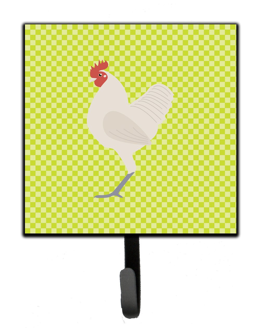 German Langshan Chicken Green Leash or Key Holder Wall Hooks, Key Hooks Holder, Coat Rack Wall Mount, Coat Hooks, Hooks for Hanging Keys, Towels, Aprons, Leashes