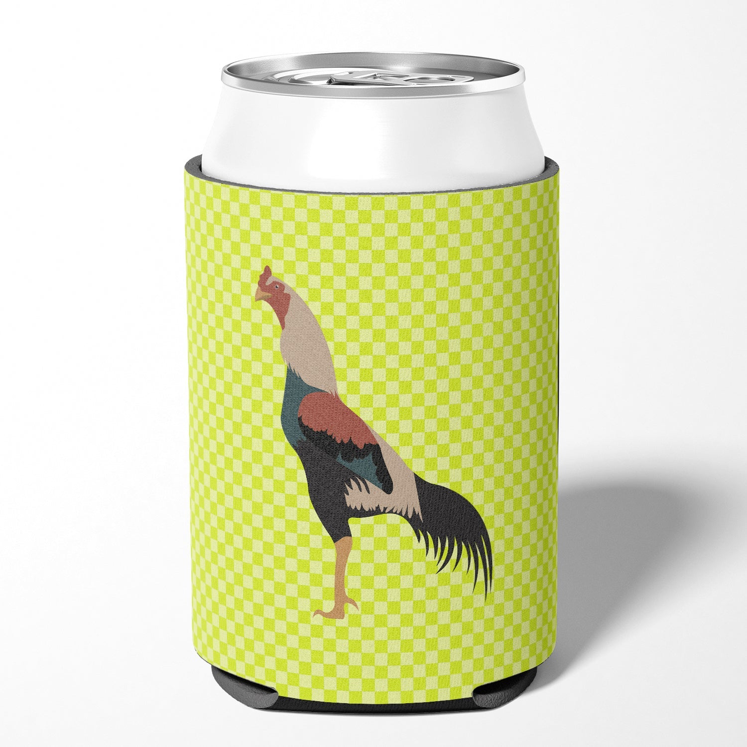 Kulang Chicken Green Can or Bottle Hugger Cooler Sleeve for Standard 12 oz Cans, Insulated Foam Beer & Soda Can Hugger Reusable