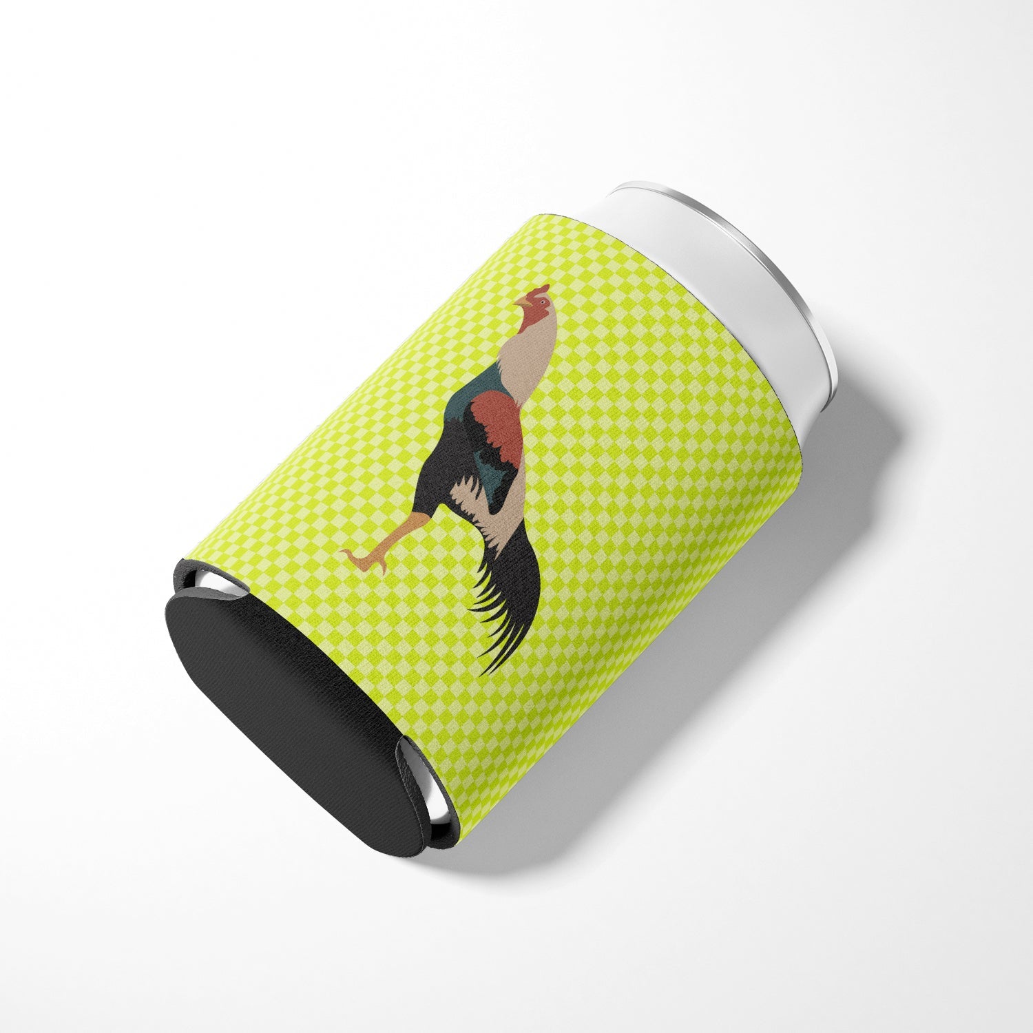 Kulang Chicken Green Can or Bottle Hugger Cooler Sleeve for Standard 12 oz Cans, Insulated Foam Beer & Soda Can Hugger Reusable