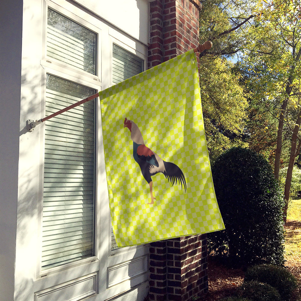 Kulang Chicken Green House Flag 28x40 Porch Sleeve Pole Decorative Outside Yard Banner Artwork Wall Hanging, Polyester