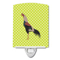 Kulang Chicken Green Ceramic Night Light Compact, UL-Certified, Ideal for Bedroom, Bathroom, Nursery, Hallway, Kitchen, 6x4x3, Multicolor
