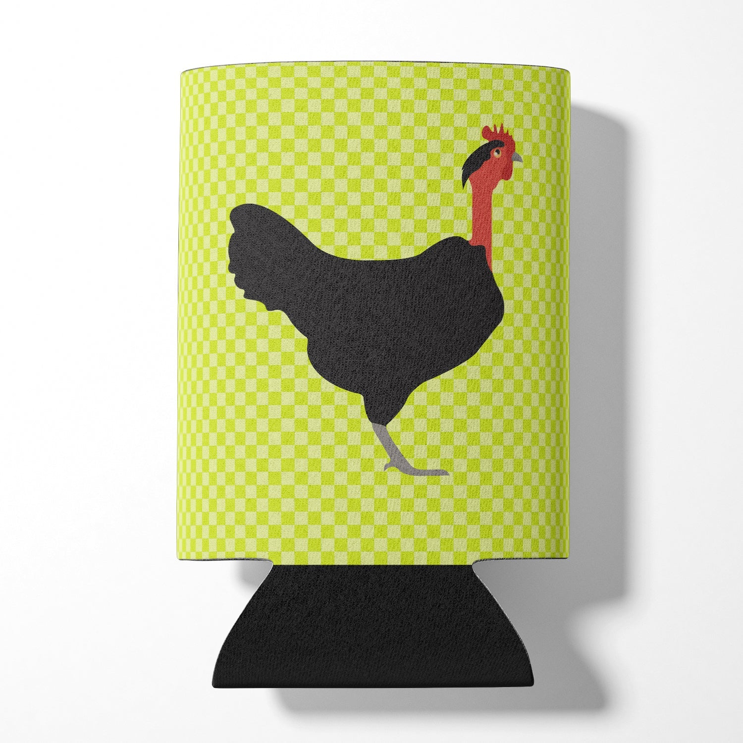 Naked Neck Chicken Green Can or Bottle Hugger Cooler Sleeve for Standard 12 oz Cans, Insulated Foam Beer & Soda Can Hugger Reusable