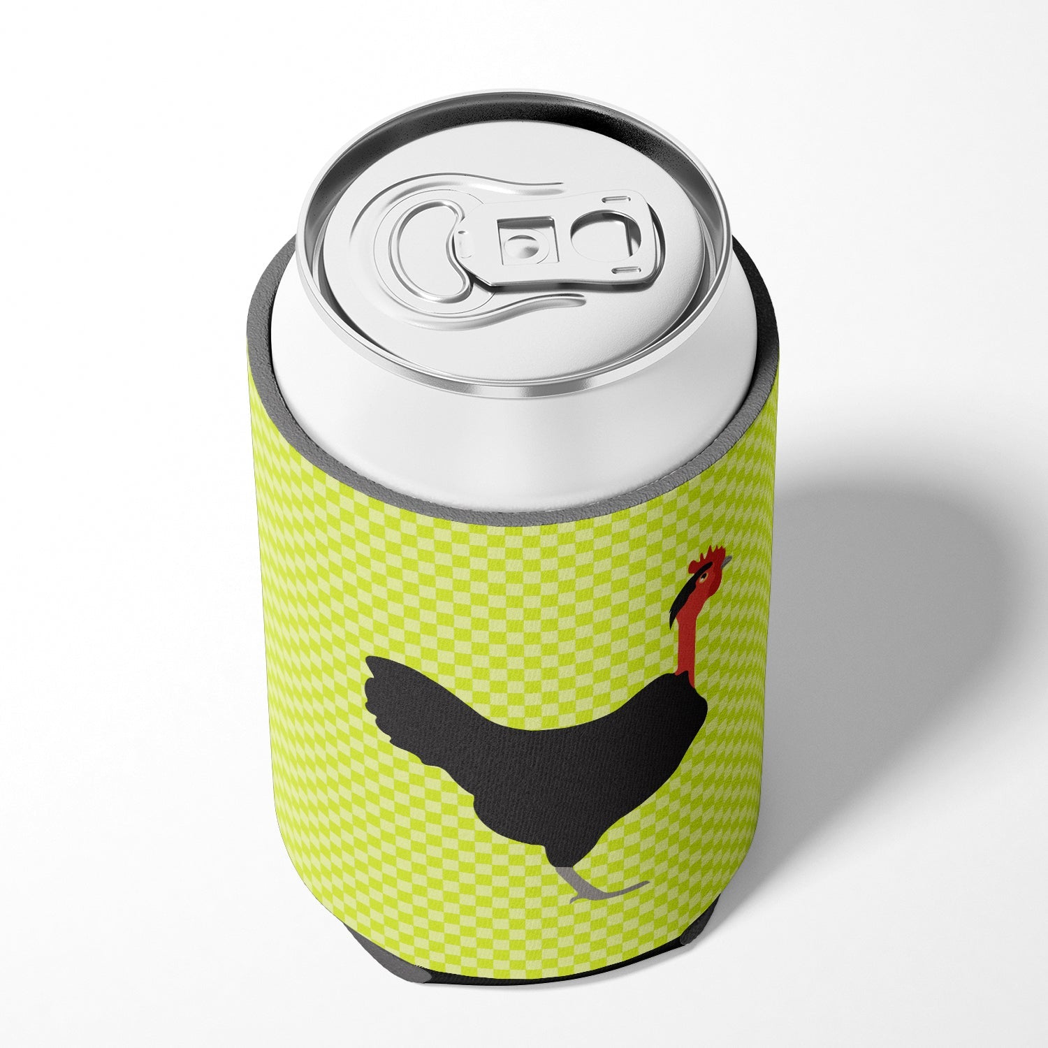 Naked Neck Chicken Green Can or Bottle Hugger Cooler Sleeve for Standard 12 oz Cans, Insulated Foam Beer & Soda Can Hugger Reusable