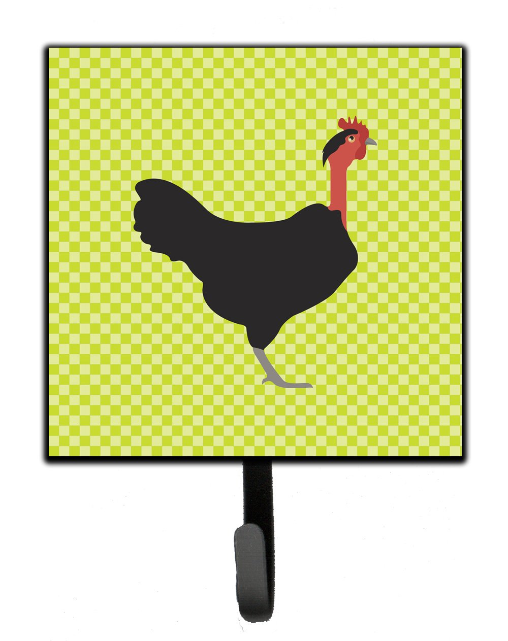 Naked Neck Chicken Green Leash or Key Holder Wall Hooks, Key Hooks Holder, Coat Rack Wall Mount, Coat Hooks, Hooks for Hanging Keys, Towels, Aprons, Leashes