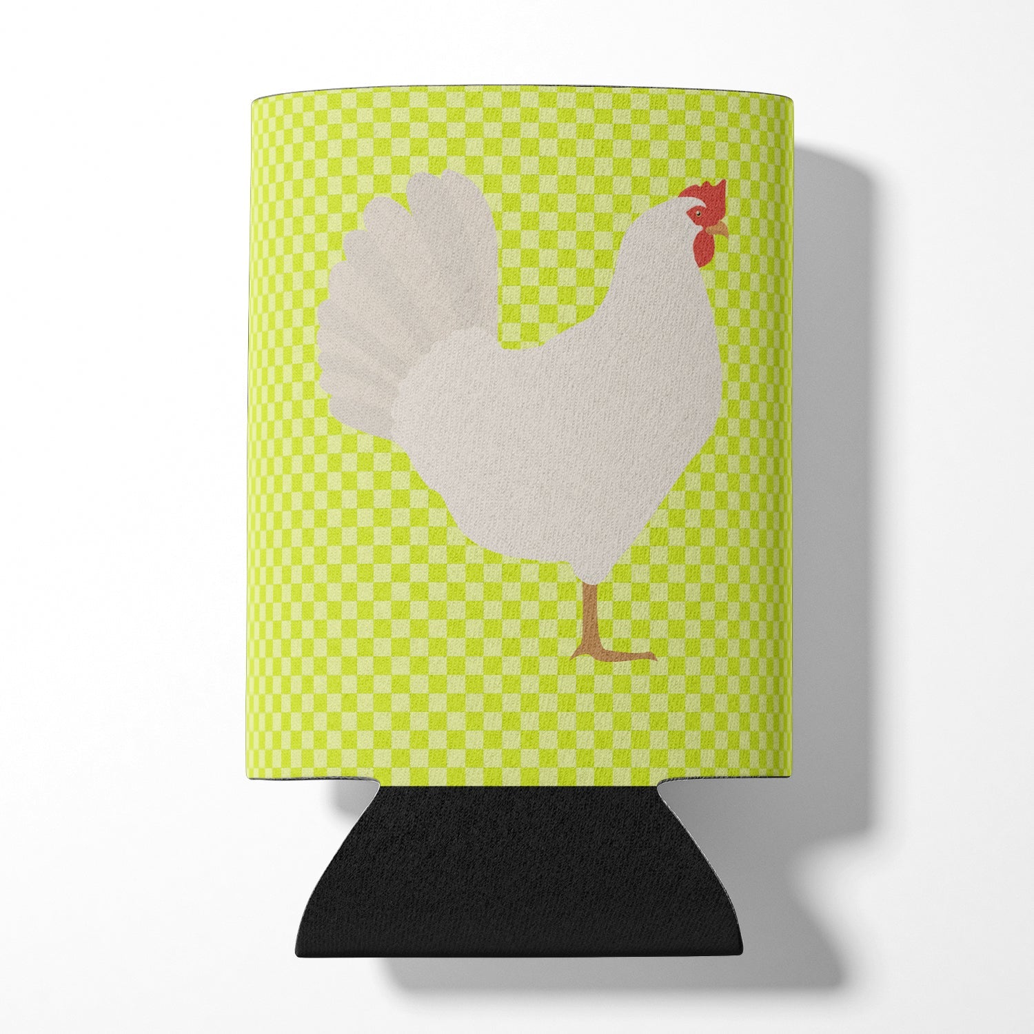 Leghorn Chicken Green Can or Bottle Hugger Cooler Sleeve for Standard 12 oz Cans, Insulated Foam Beer & Soda Can Hugger Reusable