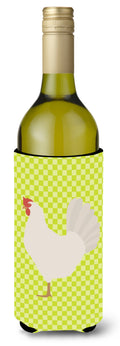 Leghorn Chicken Green Wine Bottle Hugger Gift Sleeve for Standard 750 ml Bottles, Insulated Reusable Also Fits Mini Shot & Pint Bottles