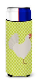 Leghorn Chicken Green Slim Can Hugger , Insulated Foam Hugger for 12 oz Slim Cans, Beer Bottles & Water Bottles, Printed in USA