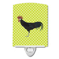 Minorca Ctalalan Chicken Green Ceramic Night Light Compact, UL-Certified, Ideal for Bedroom, Bathroom, Nursery, Hallway, Kitchen, 6x4x3, Multicolor