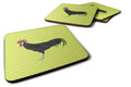 Minorca Ctalalan Chicken Green Foam Coasters Set of 4 Cup Coasters for Indoor Outdoor, Tabletop Protection, Anti Slip, Mouse pad Material
