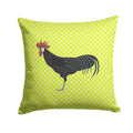 Minorca Ctalalan Chicken Green Decorative Throw Pillow 14x14 Indoor Outdoor Accent Cushion, Fabric Cover with Insert for Sofa, Bed, Porch & Living Room