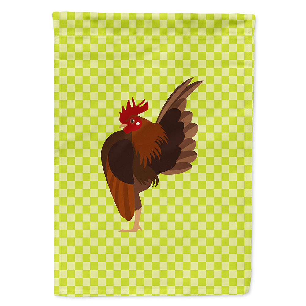 Malaysian Serama Chicken Green House Flag 28x40 Porch Sleeve Pole Decorative Outside Yard Banner Artwork Wall Hanging, Polyester