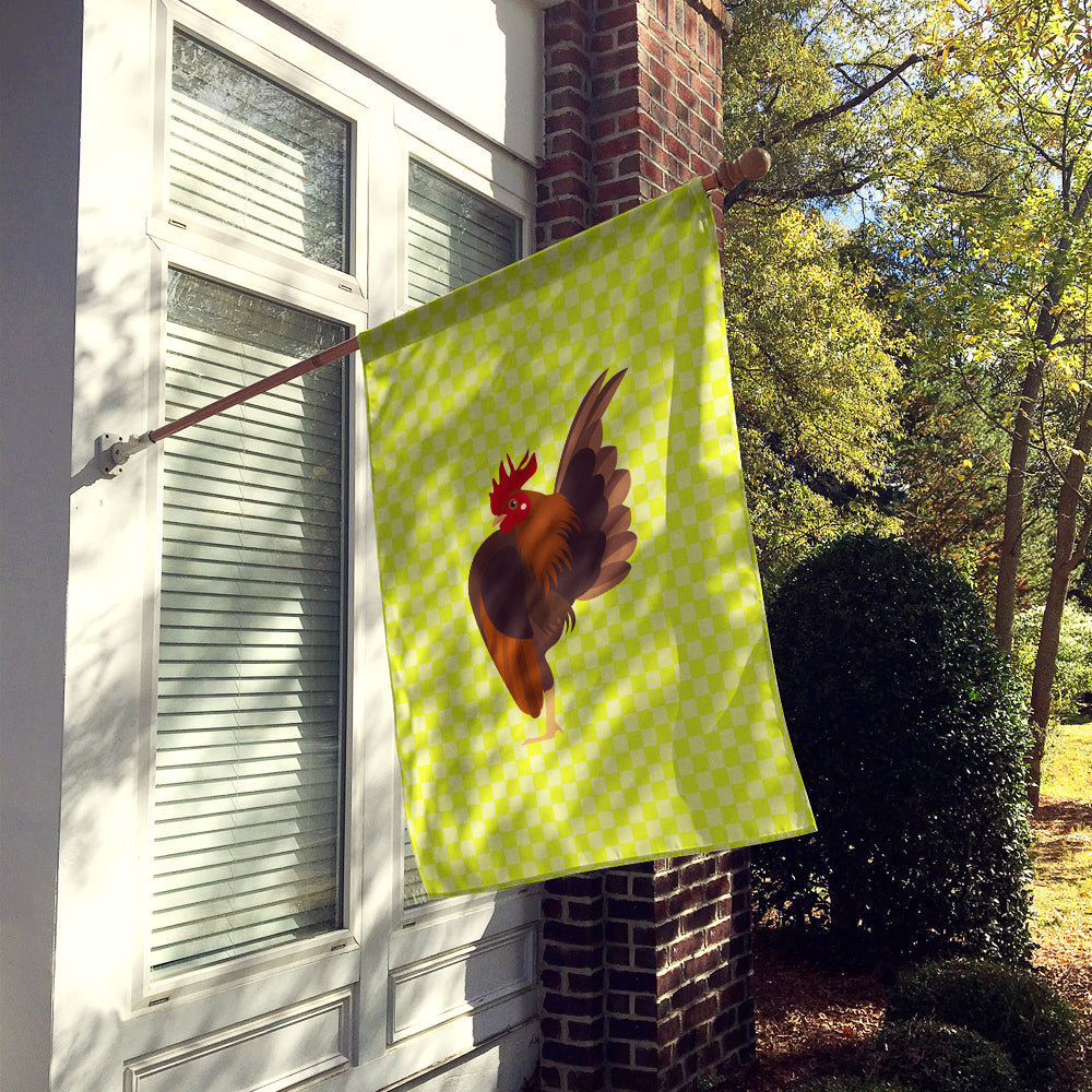Malaysian Serama Chicken Green House Flag 28x40 Porch Sleeve Pole Decorative Outside Yard Banner Artwork Wall Hanging, Polyester