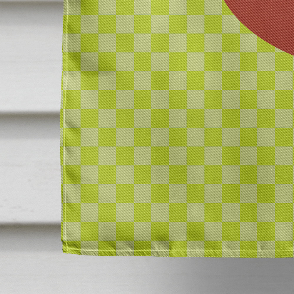 New Hampshire Red Chicken Green House Flag 28x40 Porch Sleeve Pole Decorative Outside Yard Banner Artwork Wall Hanging, Polyester
